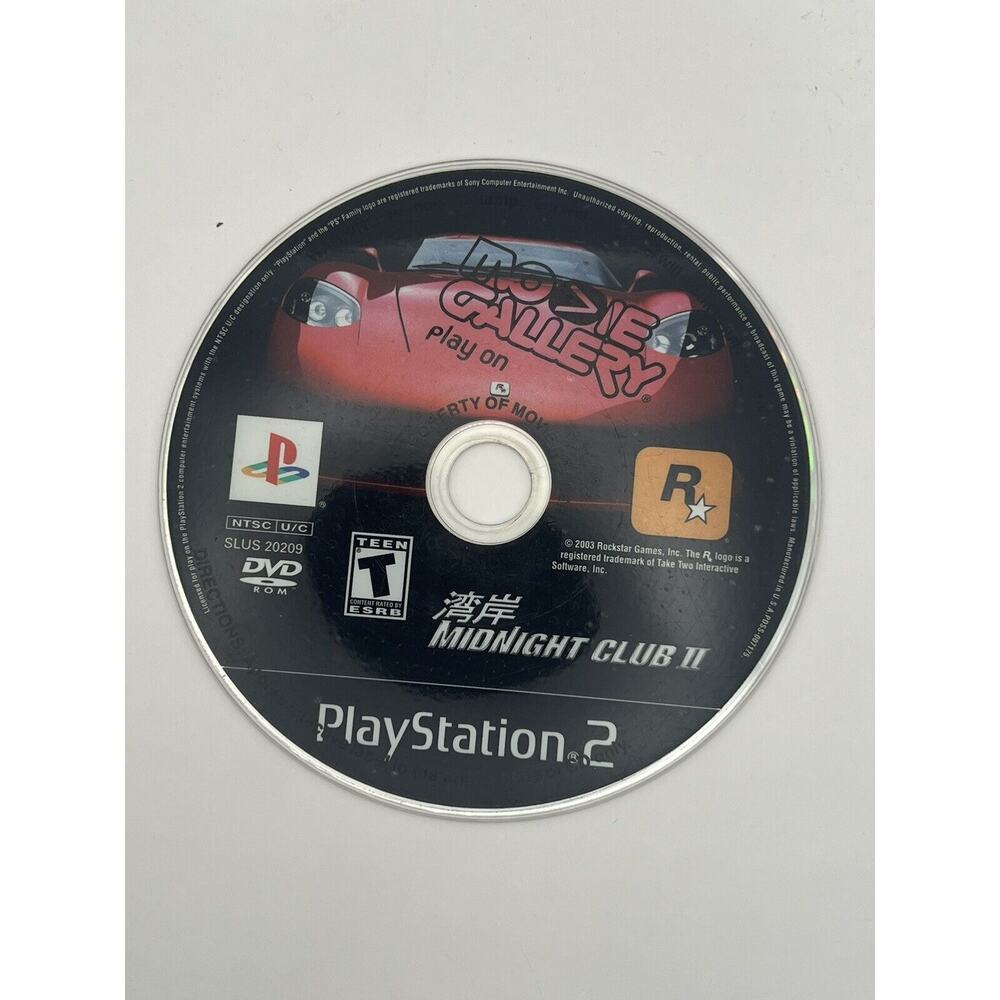 Midnight Club II 2 Sony PlayStation 2 PS2 Disc Only Tested Working